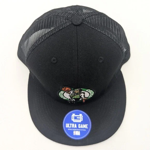 Ultra Game NBA Boston Celtics Around The Way Trucker Hat Black Snapback VGMG318F - Picture 8 of 12